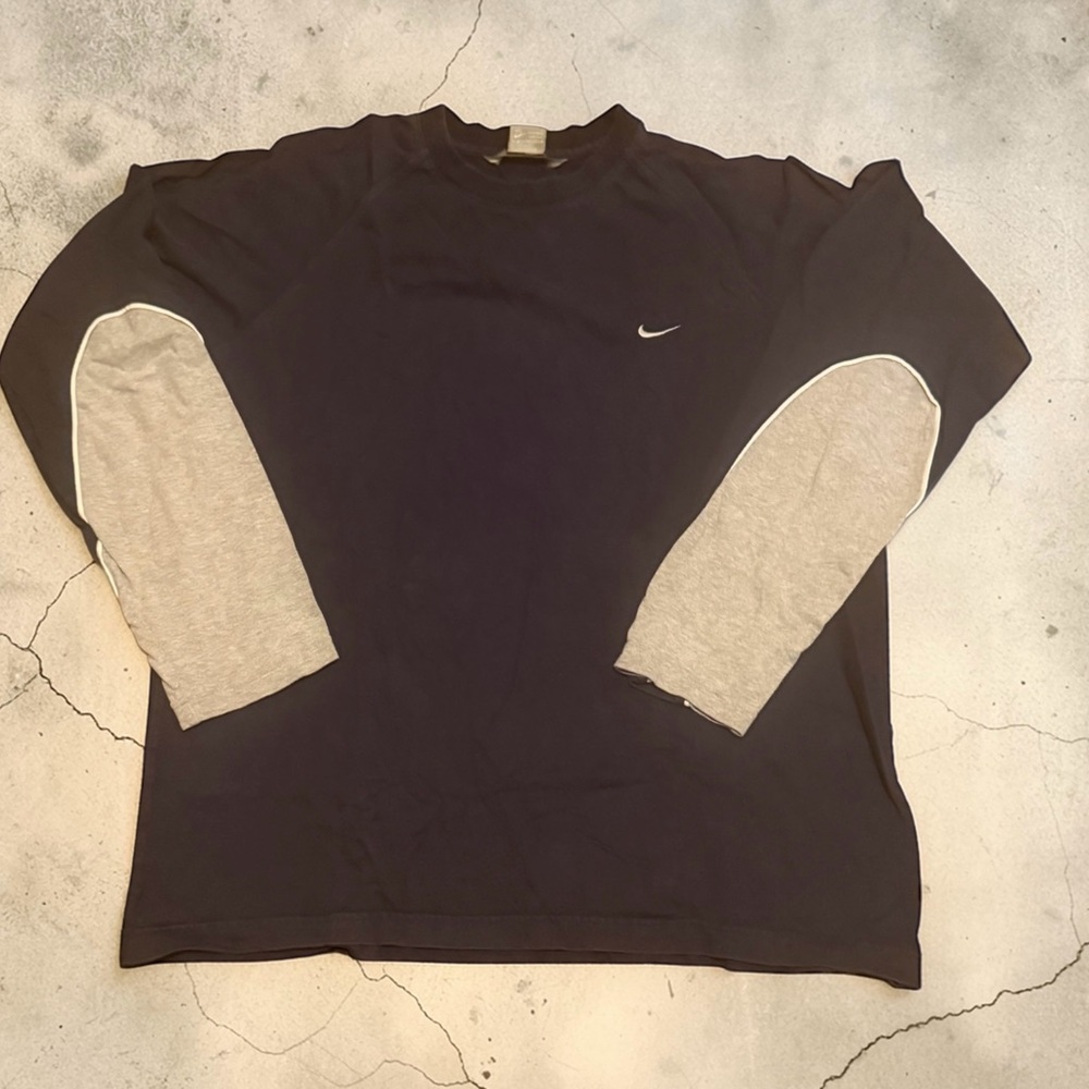 Nike Navy Blue Crewneck Long Sleeve Top